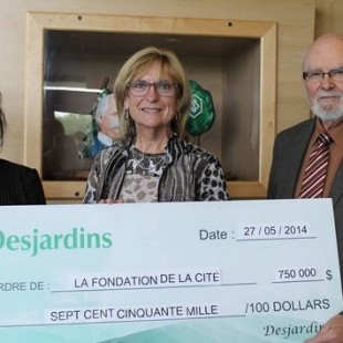 Merci à Desjardins pour sa généreuse contribution à La Fondation de La Cité